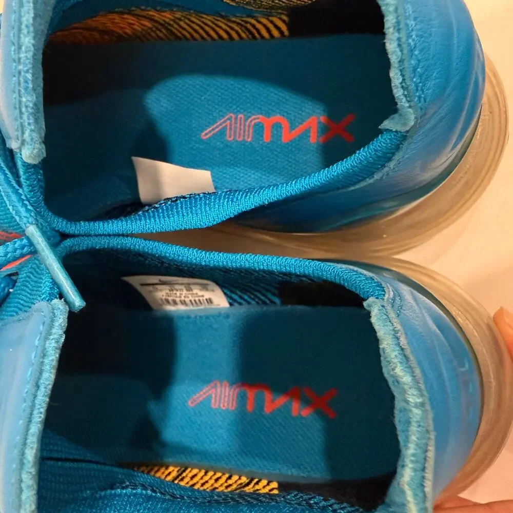 Nike Air Max 270 Flyknit Blue Orbit Shoes AO1023-800 Men’s Size 12 Sneakers